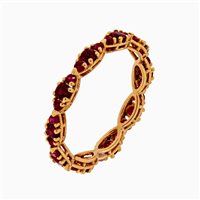 Anello Anteo Donna Navette in Oro rosa Rubino 1.05 Ct SN4005RB - SN4005RB